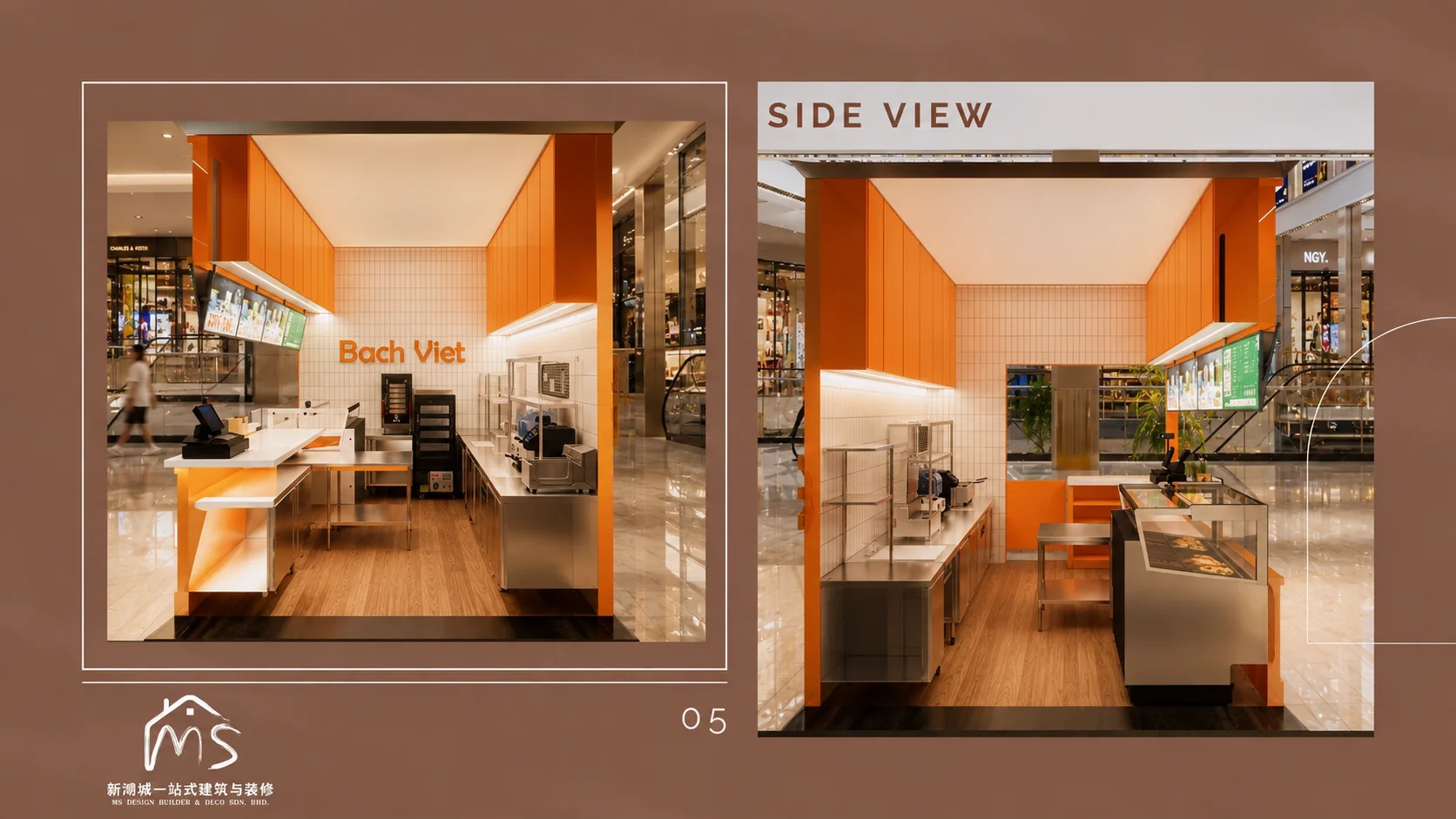Bach Viet kiosk internal preparation and counter layout