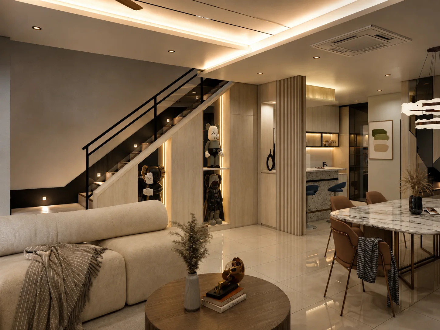 Camar 8 living and stair concept