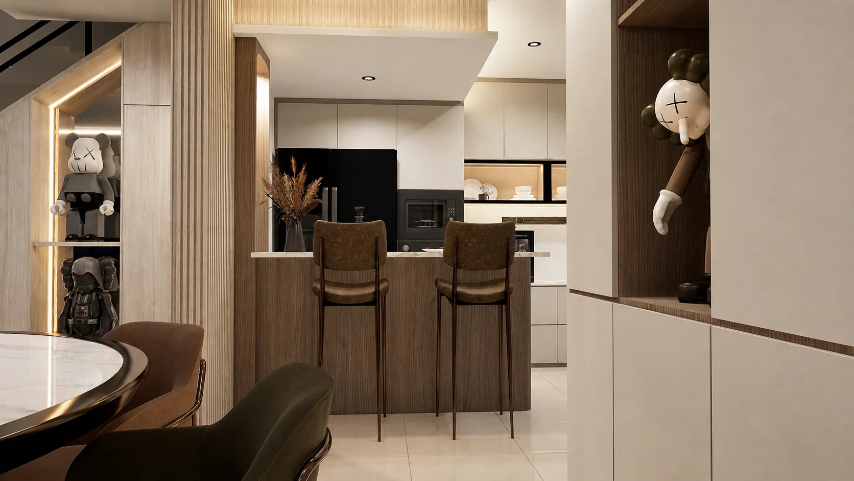 Camar 8 kitchen from dining
