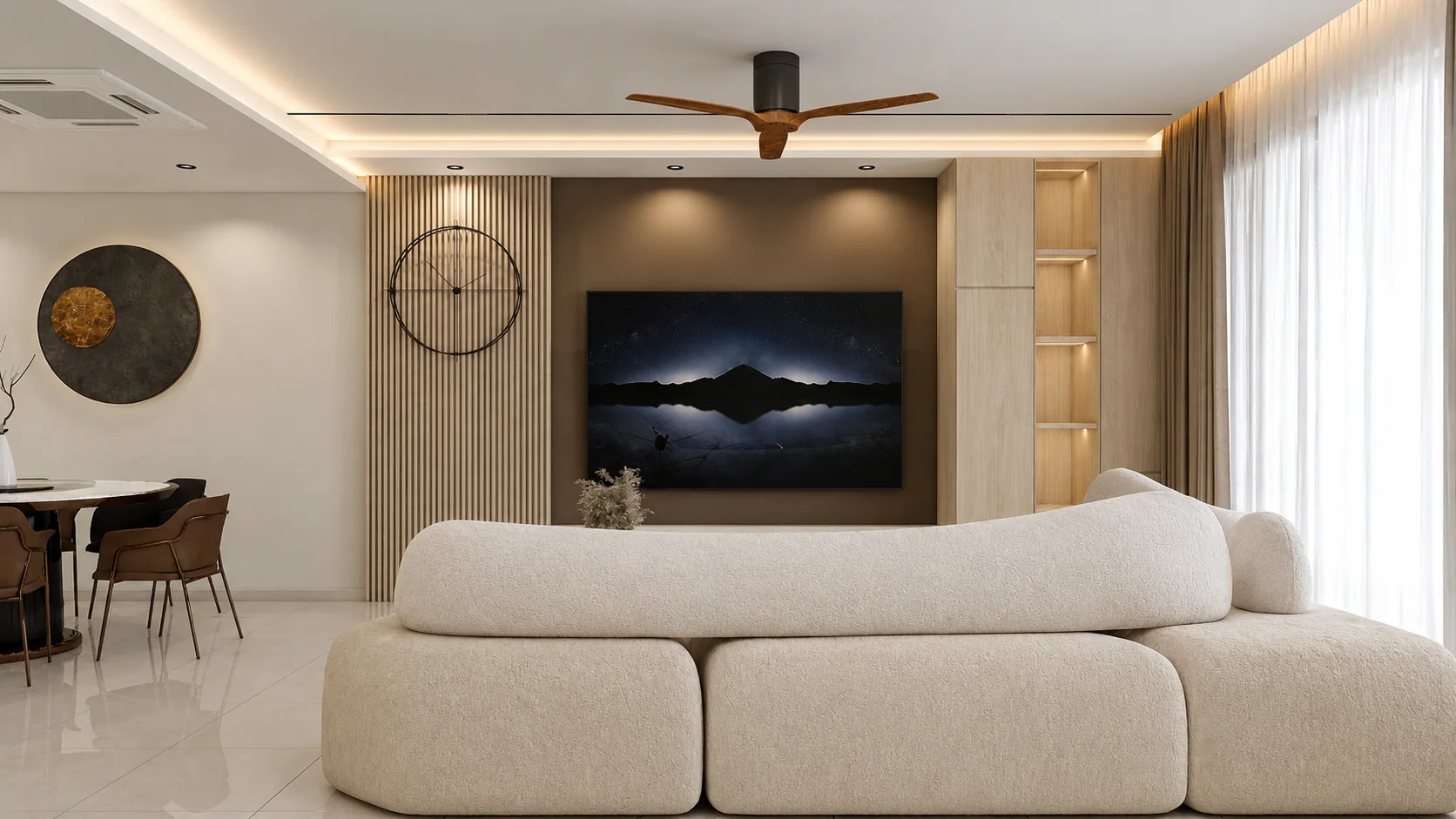 Camar 8 living and dining composition