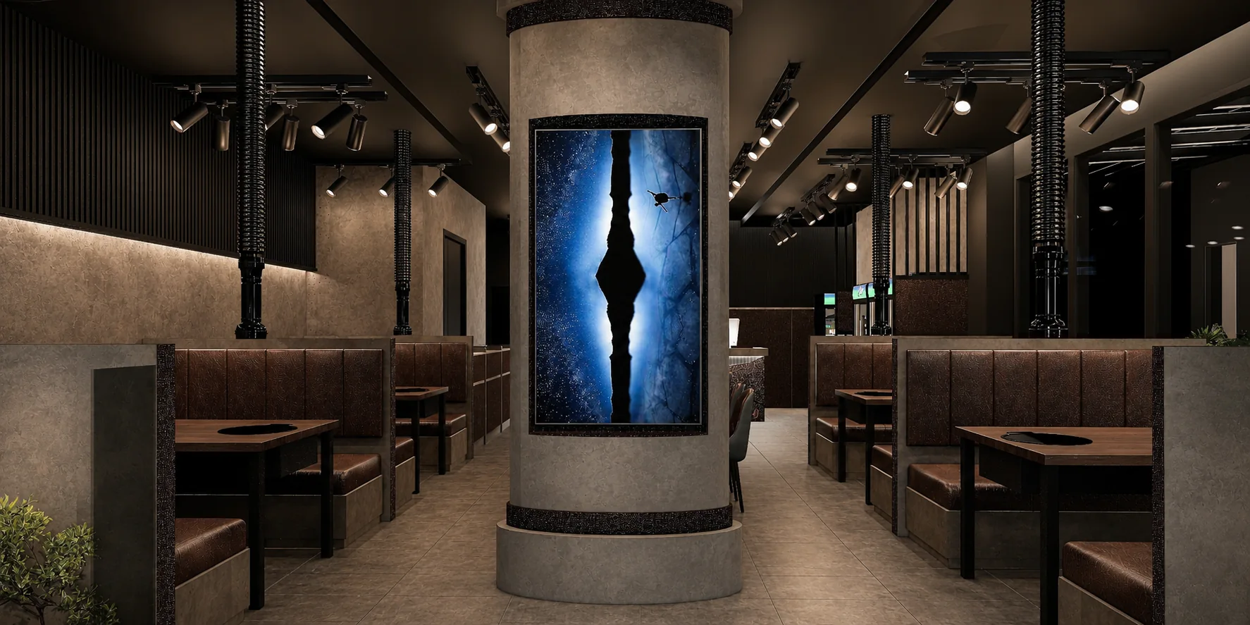 Myunga restaurant interior design visualisation