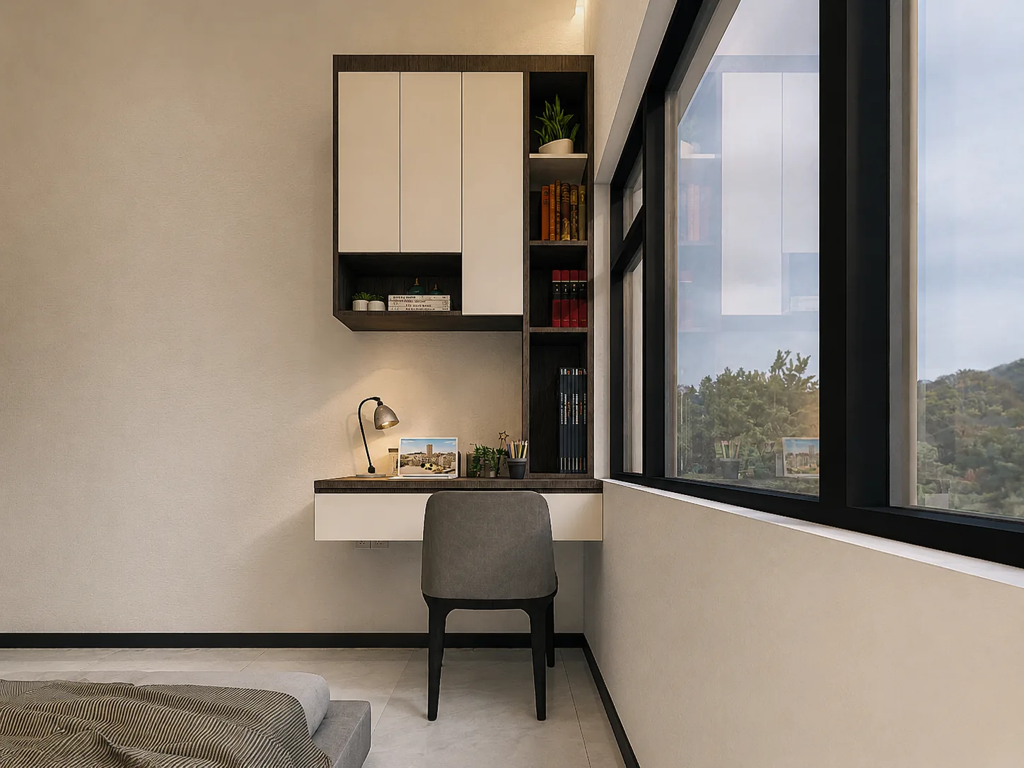 Central Garden living perspective