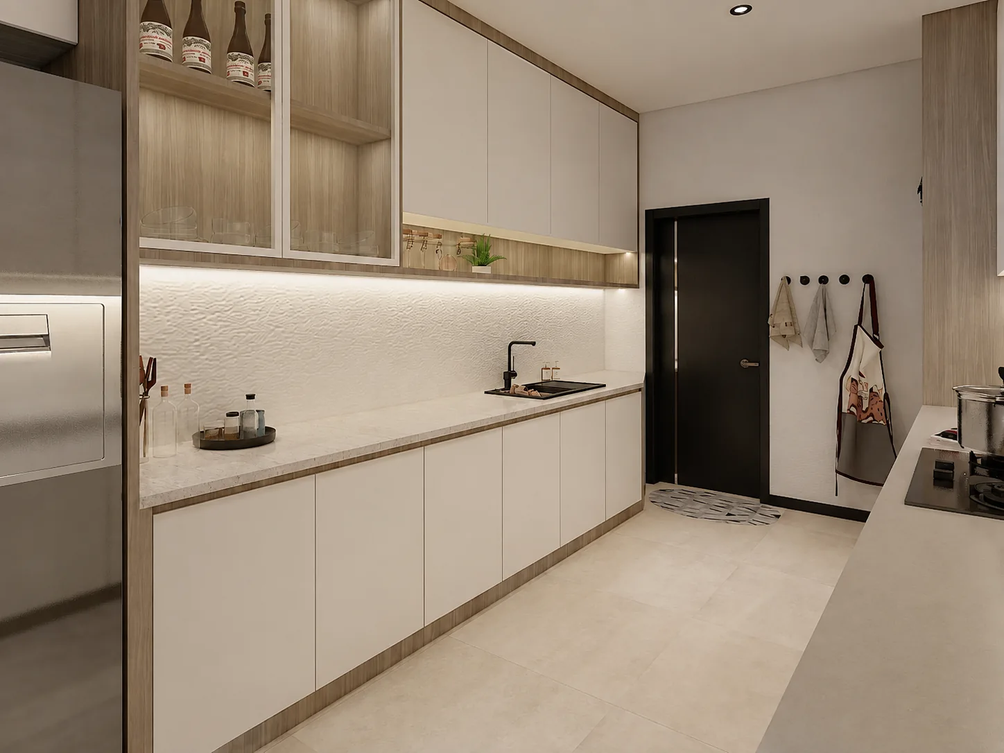 Central Garden kitchen worktop